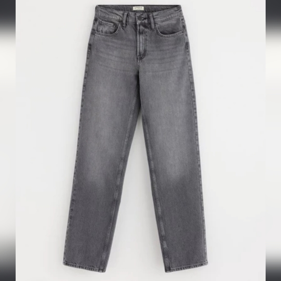 Lindex Straight EUC grey ladies jeans sz 8 - Picture 1 of 7